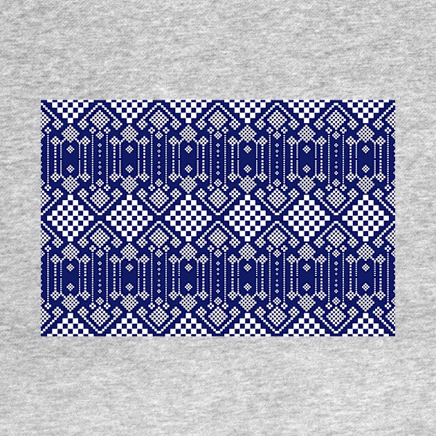 beautiful blue and white by noke pattern